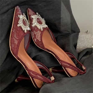 Nuevo Estilo Verano 2025: Zapatos de Tacón Alto de Malla con Diseño de Girasol para Mujer, con Correa al Tobillo y Punta Fina, de Charol, con Aumento de Altura - Product Image 2