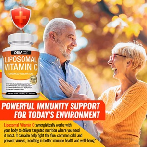 Capsules de Vitamine C pour Adultes OEM, 60 Comprimés, Haute Absorption, Complément Alimentaire, Soutien au Collagène, Renforcement de l'Immunité, Antioxydant - Product Image 5