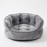 Lit pour animaux de compagnie solide, doux et confortable, de forme ovale, portable, pour le salon, pour le sommeil des animaux de compagnie