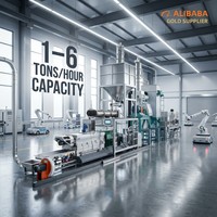 Línea de Producción Automática de Alimento para Perros de 1-6 Toneladas por Hora, Controlada por PLC, Accionada por Motor, Equipo de Extrusión Vertical de Grado Alimenticio