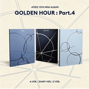 ATEEZ 13º Mini Álbum GOLDEN HOUR Parte 4, Photobook Estándar de K-pop, Mercancía Oficial Atiny, KQ Entertainment Corea - Product Image 2