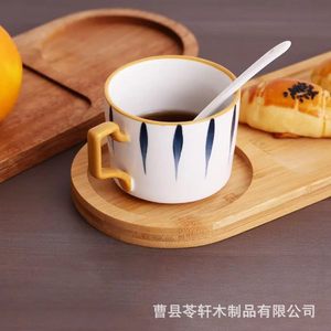 Solid wood milk bread divider Japanese breakfast plate, home desktop <b>tea</b> <b>tray</b>, coffee shop dessert afternoon <b>tea</b> <b>tray</b> - Product Image 4