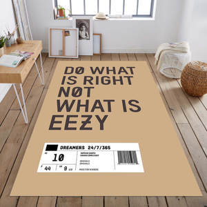 Faites ce qui est juste pas ce qui est facile tapis Hype chambre décor rue mode tapis Hit chaussures tapis Sneaker tapis de sol - Product Image 3