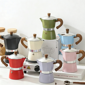 Cafetière Moka Kingze Classique Premium en Aluminium, 1/3/6 Tasses, Portable OEM pour Usage Domestique & Professionnel - Product Image 2