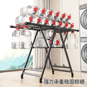 Support de séchage de vêtements à cadre en X réglable, support à <span class=keywords><strong>linge</strong></span> <span class=keywords><strong>pliable</strong></span> en aluminium pour chambre à coucher, cour, <span class=keywords><strong>camping</strong></span> (rangement facile) - Product Image 4