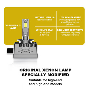 Ampoules de conversion HID vers LED Premium sans fil 70W 7000Lm 6500K 12-24V D4S D4R pour les spécialistes japonais en réparation automobile - Product Image 2
