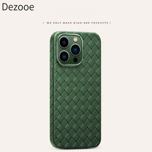 Venta al por mayor personalización TPU tejido textura a prueba de golpes impermeable funda de teléfono con protector de cámara para 13 14 15 16 17 Pro Max - Product Image 5