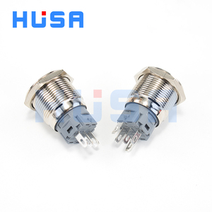 Husa 19mm 12V 24V vòng điện ánh sáng dẫn kim loại đẩy nút chuyển đổi tạm thời latching/tự thiết lập lại IP65 không thấm nước đẩy nút chuyển đổi - Product Image 3