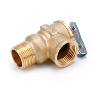 Válvula de seguridad de latón para calentador de agua, 3/4 NPT, 150 psi, de alivio de presión, fija, no ajustable, roscada, para sistemas de agua a alta presión - Product Image 1