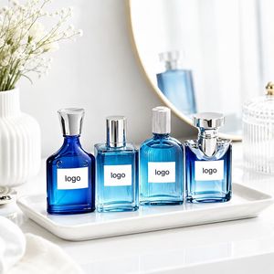 Coffret de parfum pour homme Blue Bottle original, prêt à être expédié, Eau de Parfum, parfum boisé océanique longue tenue, Cologne moderne, vente en gros - Product Image 1
