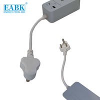Prise de courant USB C à charge rapide EABK, prise universelle AC avec ports Type-C PD et USB A, adaptateur de prise portable avec câble