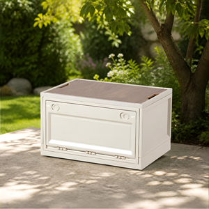 HALO Outdoor Camp <b>Storage</b> Box Portable Gear Organizer with Wooden Top Camping Equipment Chest Picnic Travel <b>Storage</b> <b>Container</b> - Product Image 6
