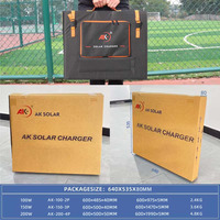 Chargeur solaire pliable AK 300W AK-300-6P avec sortie USB Type C 5V, batterie externe 36V pour téléphones et batteries de drones (MC4)