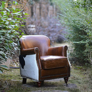 デザイナーチェアビンテージ工業用レトロアビエイターチェアシガーバーパブクラブスタジオカーディーラーラウンジ家具リベット付き金属パネル - Product Image 1