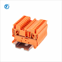 Bloc de bornes à ressort QPT 2.5BU bleu, 800V 24A 2.5mm², connecteur de câblage sans outil pour armoire de commande industrielle