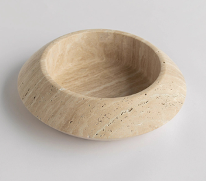 Ventes en gros de bols pour animaux de compagnie en marbre naturel, design moderne, en travertin, pour nourriture et eau, universels pour chiens et chats - Product Image 3