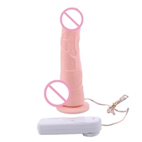 Günstiger Preis Frauen Sexspielzeug Realistischer Dildo Mit Starkem Saugnapf Fernbedienung Vibrierender Dong Penis