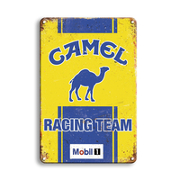 Enseignes personnalisées en étain pour garage Plaques métalliques rétro vintage pour voiture Plaque publicitaire pour moto Affiche d'artisanat pour la vente en gros