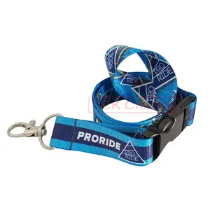 Custom Sublimation Polyester Nylon Masking Sublimation Lanyard Plain Medal Ribbon Cheap Personalized Custom Logo Printed Lanyard