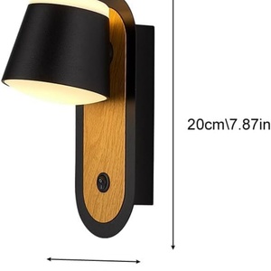 Applique murale LED moderne et simple pour chambre à coucher, corps en aluminium, style hôtelier, avec angle réglable et fixation murale pour lecture à domicile - Product Image 2