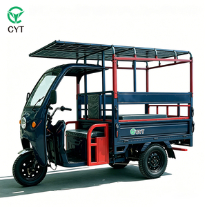 รถสามล้อพลังงานแสงอาทิตย์ OEM ODM สำหรับผู้โดยสาร ใช้แผงโซลาร์เซลล์เพื่อพลังงานที่ยั่งยืน มอเตอร์ 2000 วัตต์ - Product Image 6
