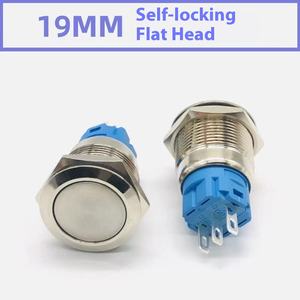 19mm 메탈 10A IP65 방수 <span class=keywords><strong>250VAC</strong></span> 푸시 버튼 스위치 3핀 무조명 셀프락/자동복귀 모멘터리 - Product Image 5