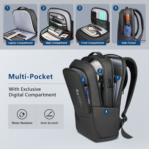 Mochila para Portátil de Negocios para Hombre, Impermeable, con Cierre de Cremallera, Antirrobo, Maletín Ejecutivo de Lujo, Alta Calidad - Product Image 4