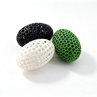 Balle anti-stress creuse imprimée en 3D, maille géométrique, à remontée lente, jouet sensoriel de thérapie manuelle pour soulager l'anxiété, haute précision