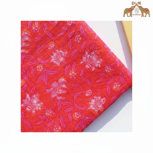 Tela estampada hecha a mano para vestido, tejido ligero y transpirable, venta al por mayor, fábrica India - Product Image 1