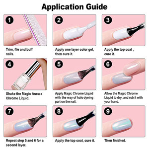 2025 nueva Etiqueta Privada cromo mágico líquido Nail Art <span class=keywords><strong>efecto</strong></span> Metal espejo mágico polvo líquido para <span class=keywords><strong>uñas</strong></span> - Product Image 4