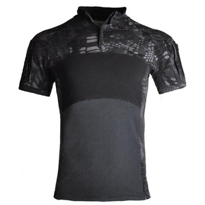 94% algodón + 6% Spandex <span class=keywords><strong>ropa</strong></span> para hombre Camisas tácticas de combate <span class=keywords><strong>ropa</strong></span> de caza camisa al aire libre Casual pulóver Tops senderismo camisetas - Product Image 4