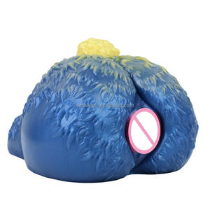 Fantezi koyun canavar yumuşak silikon Masturbator yetişkin oyuncak şeklinde bir popo kalıp vajina toptan - Product Image 5