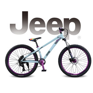 Vélo de montagne avec freins à disque hydrauliques DP20, pédales antidérapantes semi-aluminium JEEP, cadre en acier à haute teneur en carbone - Product Image 3