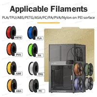 Piastra di Costruzione per Flashforge Creator 5 Creator 5 PRO, Foglio in Acciaio a Molla PEI PEO PET C5, Doppio Lato, per Piano Riscaldato e Piastra Fredda