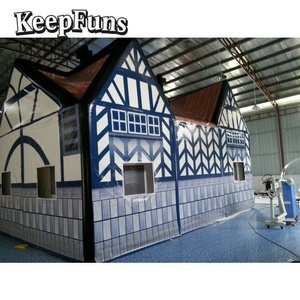 Carpa Inflable Personalizada KeepFuns Estilo <span class=keywords><strong>Pub</strong></span> Británico, Cabina de Bar Inflable Portátil para Decoración de Eventos y Fiestas al Aire Libre - Product Image 2