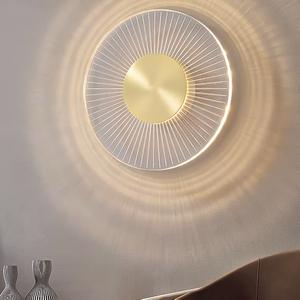 All-Copper LED Marble <b>Shade</b> <b>Modern</b> Light Luxury Wall <b>Lamp</b> for Living Room Bedroom Hallway Dimmable - Product Image 1