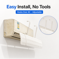 Déflecteur d'air réglable pour climatiseur, anti-courant direct, pour climatiseur split, maison, chambre