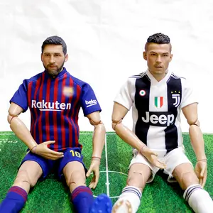 OEM custom vendita calda mini soccer action figure Cristiano Ronaldo 01 resina plastica ABS PVC mini action figure modello per la raccolta