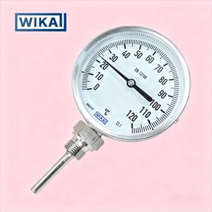 Thermomètre bimétallique Wika 150 mm M20x1,5 en acier inoxydable, jauge de température industrielle de 0 à 120 °C - Product Image 1