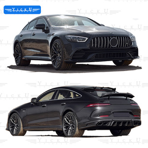 Kit carrosserie LD en fibre de carbone pour Mercedes <span class=keywords><strong>AMG</strong></span> <span class=keywords><strong>GT</strong></span> 50 53 <span class=keywords><strong>43</strong></span> couteau à vent avant lèvre arrière jupe latérale spoiler top wing - Product Image 1