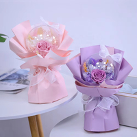 Bouquet de roses éternelles artisanales en gros, coffret cadeau, fleurs éternelles pour la Saint-Valentin, la fête des mères, le Nouvel An, Noël, offre OEM