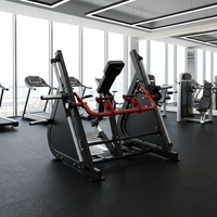 Máquina de remo comercial de acero de carga media con asiento, equipo de remo isolateral de alta resistencia para entrenamiento de fuerza de espalda en gimnasio