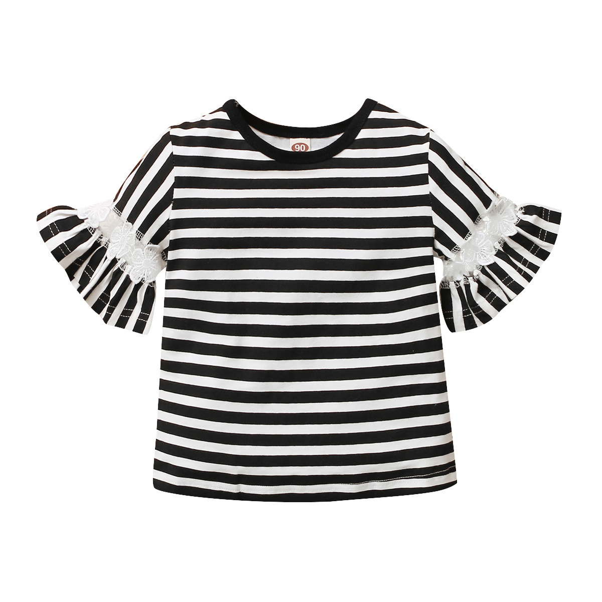 Короткие рукава, для детей, изготовленные на заказ с принтом летнее платье для маленьких девочек; Одежда из хлопка; Топ для маленьких девочек; Футболка для маленьких девочек футболки для девочек