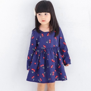 Filles d'été Robes Enfants Plaid Élégant-Princesse Robe Bébé Fille Fleur Imprimé Robe 2 3 4 5 6 7 Ans Enfants Automne Vêtements - Product Image 2