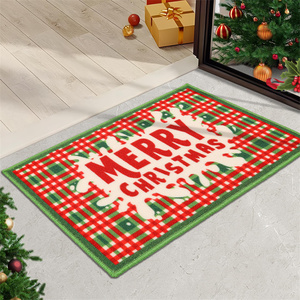 Tapete Absorbente para Entrada con Diseño Navideño, Antideslizante, Lavable, para Puerta Delantera y Trasera - Product Image 1