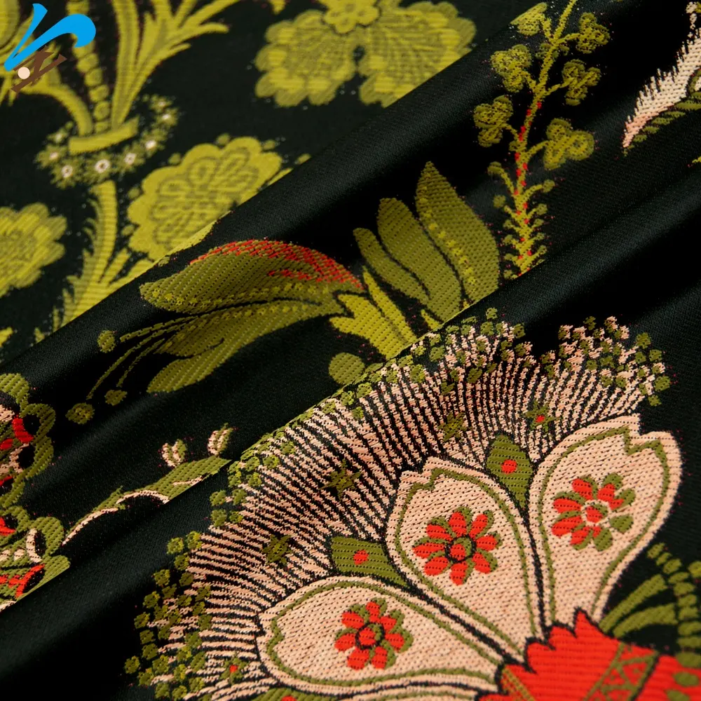 Jindian toptan yüksek kalite 100% Polyester dokuma kumaş jakarlı iplik boyalı kumaş için kanepe yastığı ev tekstili döşeme