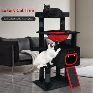 Árbol de Navidad para Gatos de Varios Tamaños, con Cubierta de Felpa Suave, Rascador de Sisal, Hamaca y Torre - Product Image 2