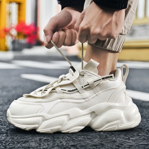 Baskets polyvalentes à semelle épaisse pour hommes, collection Printemps-Automne 2025, modèle tendance pour couples, chaussures décontractées et mode - Product Image 2