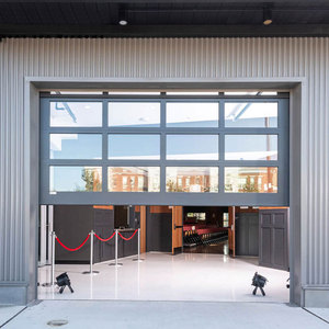 Porte de <span class=keywords><strong>garage</strong></span> sectionnelle automatique en verre givré double, résistante aux ouragans, pour villa, marque <span class=keywords><strong>Hyundai</strong></span> - Product Image 4