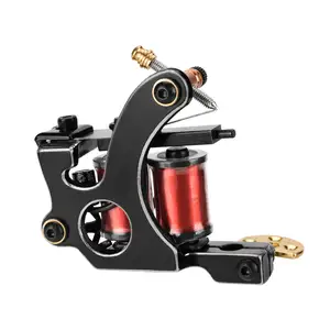 Coil Tattoo Machine Guns For Shading Shader 10 Warps Iron Handmade Tattoo Machine Professional